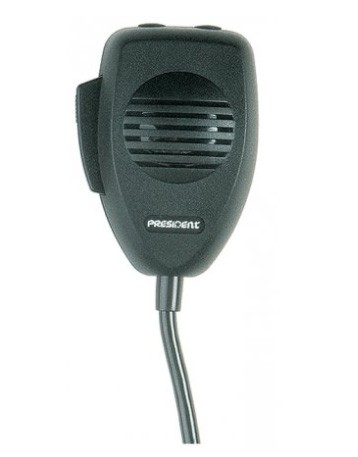 President - 6 Pin Electret Factory Replacement Microphone With Up/Down Channel Buttons For Johnny Iii Radio